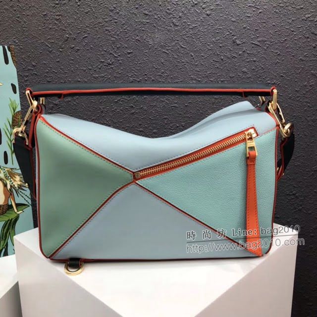 LOEWE爆款包包 羅意威中號Puzzle拼接手提斜挎包 10171  tcl1229